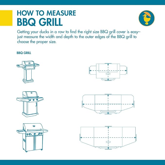 DUCKCOVERS Ultimate Waterproof BBQ Grill Cover, 80 Inch, Grill Cover, Grill Cover for Outdoor Grill, BBQ Cover