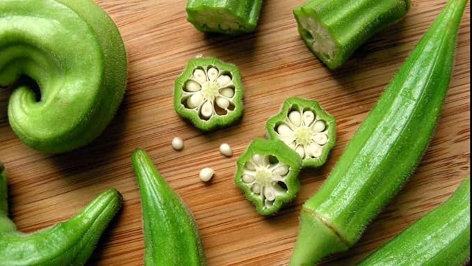 Seeds Louisiana Green Okra (Bamia, Lady Finger) Heirloom Vegetable Non GMO