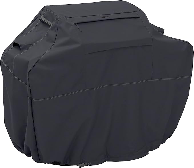 Classic Accessories Ravenna Water-Resistant 70 Inch BBQ Grill Cover, Black