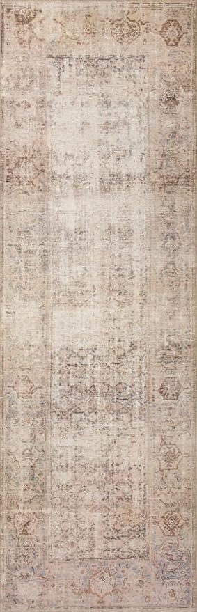 Loloi Amber Lewis Georgie Collection GER-02 Ocean/Sand 2'-6" x 7'-6", .19" Pile Height, Runner Rug