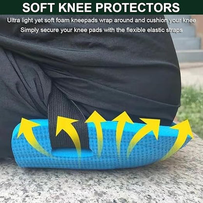 Gardening Knee Pads for Women, Soft Foam Knee Pads for Men Construction, Work Knee Pad for Men Women, Rodilleras Para Roofing Rodilleras Para Trabajo (Black)