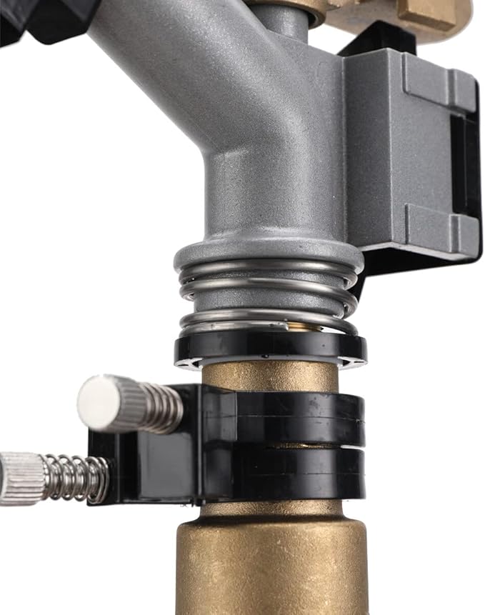 Impact Gun Sprinkler Large Area Water Irrigation Tool, Agriculture Farm Lawn Sprinkler 360 Adjustable Rain Spray Gun, 2 PCS