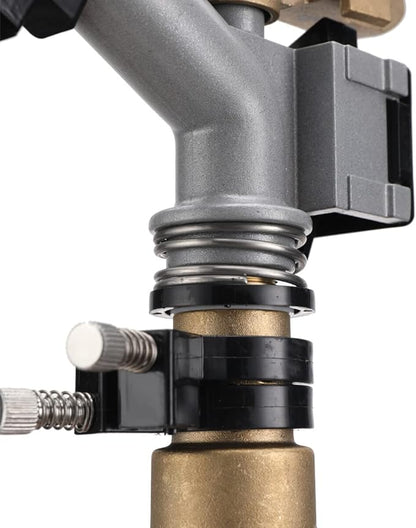 Impact Gun Sprinkler Large Area Water Irrigation Tool, Agriculture Farm Lawn Sprinkler 360 Adjustable Rain Spray Gun, 2 PCS