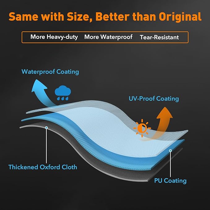 Heavy Duty Replacement Grill Cover Fits for Pit Boss KC Combo Platinum Series Grill with Handles, All Weather Protection Waterproof Cover