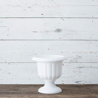 Root & Vessel Classic Urn, White, 14-Inch