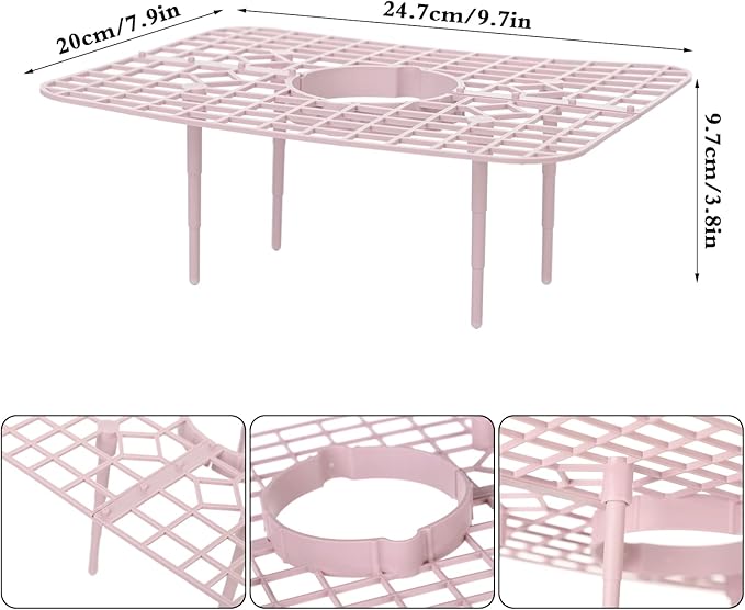 IUIBMI 5 Pack Strawberry Supports Strawberry Growing Frame Strawberry Growing Kit Strawberry Plant Support Strawberry Growing Racks with 4 Sturdy Legs, Protecting Strawberry from Mold, Rot and Dirt