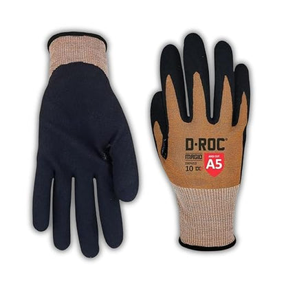 MAGID D-ROC VersaTek All-In-One Coated Glove,1 Pair, Cut Level A5 Resistant Work Gloves, DX+ Technology, DXPG53-Size 5/XXS