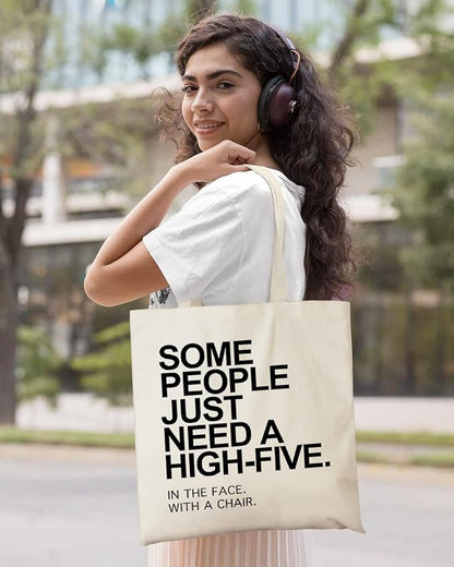 AUSVKAI Canvas Tote Bag Aesthetic for Women, Cute Reusable Cloth Cotton Bags for Shopping Beach Grocery