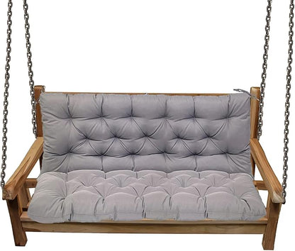Replacement Cushions for Swing, Swing Cushions 3 Seater Replacement, Waterproof Thicken Washable Pad Cushion for Outdoor Indoor Furniture Swing Patio (Light Gray, 40x71 inch)