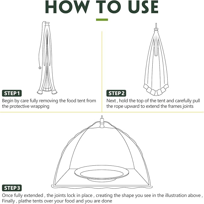 Tanlade 8 Pcs Mesh Plant Cover Protection Tent from Animals Reusable Dome Protect Tent Collapsible Plant Umbrella Netting Food Cover Net for Plants Food Vegetable(24 Inch,White)
