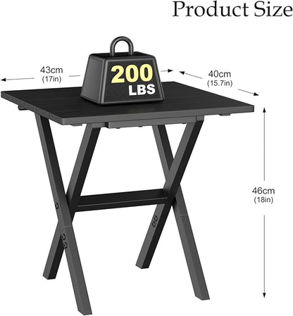 Outdoor Side Table,Portable Folding Adirondack Table,Small Patio Table Folding End Table for Garden,Camping,Pool,Porch