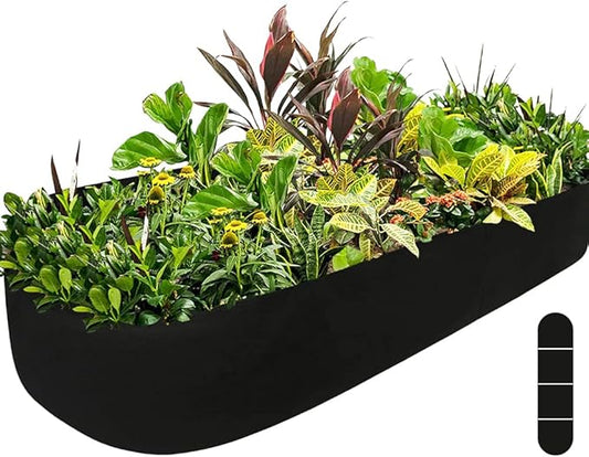 Fabric Raised Garden Bed, Raised Planters for Outdoor Plants, Rectangle Garden Grow Bag for Herb Flower and Vegetables, 2 ft X 8 ft