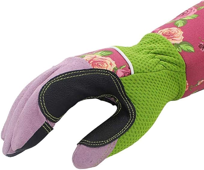 Ruibo Rose Pruning Gardening Gloves Thorn Proof/Puncture Resistant Long Garden Gloves Protect Hands and Arms for Women