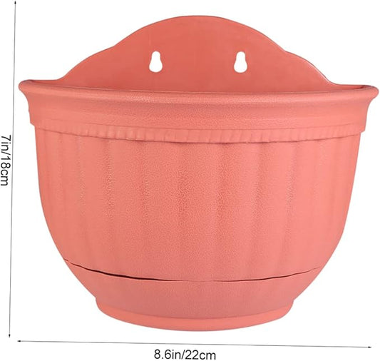 BESPORTBLE Hanging Half Circle Flower Pot Modern Wall Planter Safe Stylish Flower Container