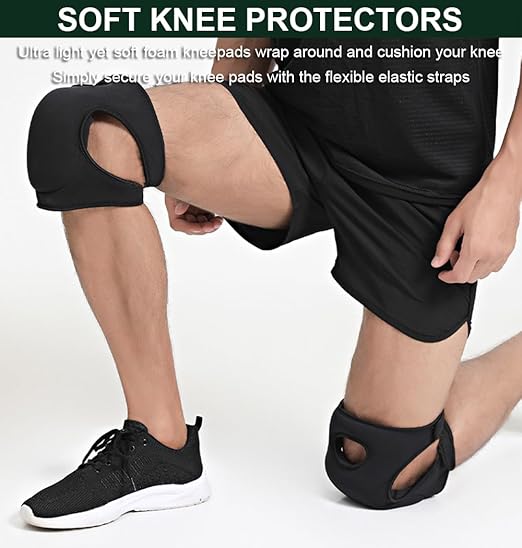 Gardening Knee Pads for Women, Soft Neoprene Knee Pads for Men Construction, Work Knee Pad for Women Men, Rodilleras Para Roofing Rodilleras Para Trabajo (Green)