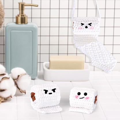 Crochetta Crochet Kit for Beginners, Crochet Starter Kit w Step-by-Step Video Tutorials, Beginner Crochet Kit for Adults Kids Women Men Complete Kit Included (Toilet Paper Buddies)