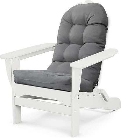 Adirondack Chair Cushion, Thick Indoor/Outdoor Rocking Chair Cushion with High Elasticity PP Cotton Water-Resistant Patio Furniture Cushions High Back Seat Pads for Porch Yard Lawn Chairs 44x19x4