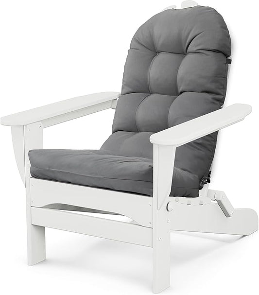 Adirondack Chair Cushion, Thick Indoor/Outdoor Rocking Chair Cushion with High Elasticity PP Cotton Water-Resistant Patio Furniture Cushions High Back Seat Pads for Porch Yard Lawn Chairs 44x19x4
