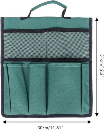 Garden Pouch Foldable Portable Garden Kneeler, Bench Kneeling Bag, Seat Storage Tote Hanging Organizer, Gardening Tools Storage Stool Multiple Storage Pouch (Green), 10180705
