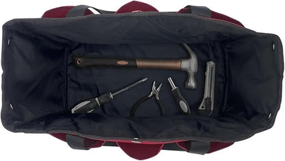 Tool Bag Garden Tote Large Organizer Bag Carrier Gardening Storage Tote with Interior Exterior Side Pockets Handles Strap for Garden Plant Tool Set Store Content Bag