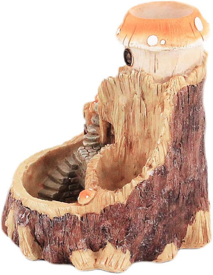 Segreto Creative Retro Tree House Plants Pot Flower Pots with Drainage Holes Resin Planters Vase Home Decor for Succulents, Flower, Cactus, Gardening Decoration,Indoor(Tree House)