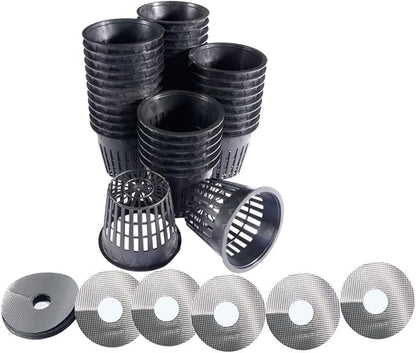 HORTIPOTS 3 inch Net Pot Mylar Reflective Block Covers for 3 inch Net Pot Top Lid (Pack of 100)