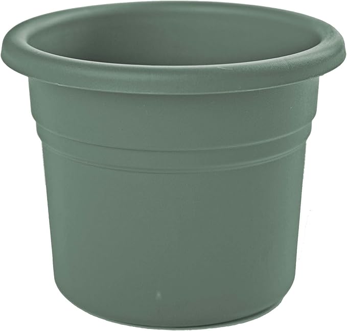 Bloem Posy 8" Basil Round Resin Planter Pot Indoor and Outdoor Gardening