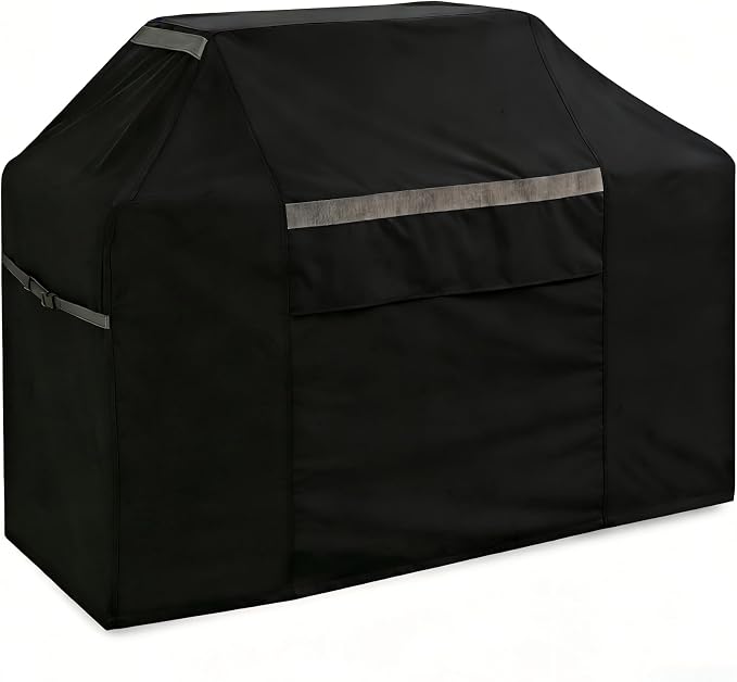 72 Inch Waterproof BBQ Grill Cover - UV Fade Resistant Heavy Duty Black Cover, Outdoor Patio Grill Cover for Weber Char-Broil Nexgrill