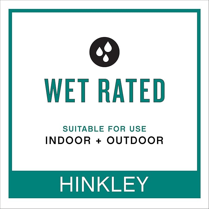 Hinkley Edgewater Small Wall Mount Outdoor Lantern - Estate Series, 1-Light, Aluminum, Clear Seedy Glass - Black Finish