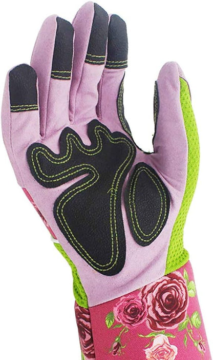 Ruibo Rose Pruning Gardening Gloves Thorn Proof/Puncture Resistant Long Garden Gloves Protect Hands and Arms for Women
