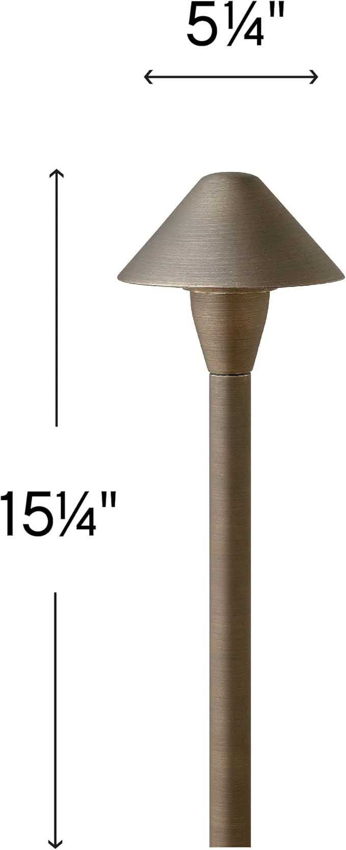 Hinkley Hardy Island Springfield 16016MZ-LL Mini LED Low Voltage Landscape Pathway Light - 12v, Dimmable, Aluminum - Matte Bronze