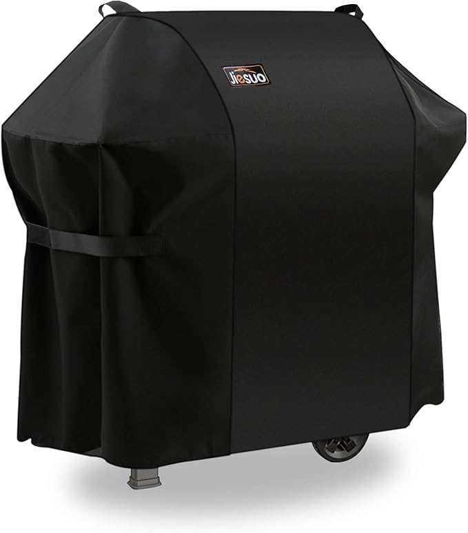 7106 BBQ Gas Grill Cover for Weber Spirit 200 and 300 Series & Genesis Silver A/B: Heavy Duty Waterproof 52 Inch 3 Burner Barbecue Grill Cover