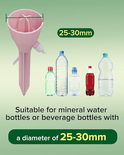 MYMULIKE 6 Pack Self Watering Planter Drip, Automatic Drip Irrigation Stakes with Adjustable Valve, Adjustable Water Flow System, Self Watering Planter Insert Devices for Indoor and Outdoor Plants