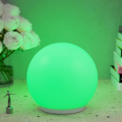 Yoidesu LED Glowing Ball Light, Rechargeable Globe Lights with Slick Gradient Mode, Water Proof Ambient Lighting Lamp, 3 Hour Runtime, for Photography, Party, Ambient Illumination