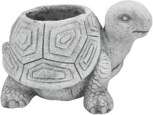 Comfy Hour 14" Turtle Planter for Indoor and Outdoor Plant, Ployresin, Spring in Garden Collection