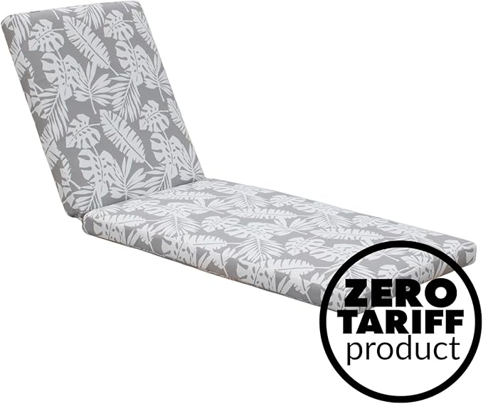 Tommy Bahama Chaise Cushion, 23" X 75" X 2.5", Tropical Chrome