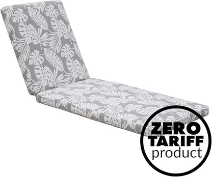 Tommy Bahama Chaise Cushion, 23" X 75" X 2.5", Tropical Chrome