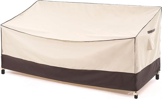 F&J Outdoors Waterproof Anti-UV Heavy Duty 3 Seater Cushion Couch Patio Sofa Cover, 82" W x 39" D x 36" H