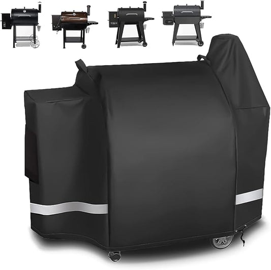 Utheer Pit Boss Grill Cover for 850 DX and 820 Deluxe, 56 x 27 x 50 in, 600D Waterproof Pellet Smoker Cover, Fits PB820PS1 PB850PS2 Competition Sportsman Wood Pellet Grills