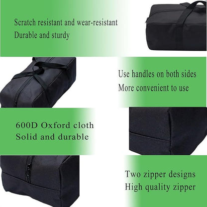Heavy Duty Water-Resistant Duffle Organizer Bag - Extra Large Foldable Storage for BBQ Tools, Camping Gear, Factory Tool Kits & Yoga Mat | Military-Grade with Straps (10L-17.7''(L)x6.69''(W)x5.5''(H))
