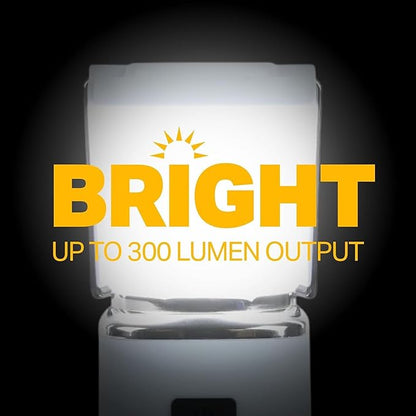 LUXPRO LP189 Mini Lantern - USB-C Rechargeable Camping Light - with 4 Color Modes - Dimmable LED Portable Lantern for Hiking & Emergency - Handy Compact Design (Blue, 3-Pack)