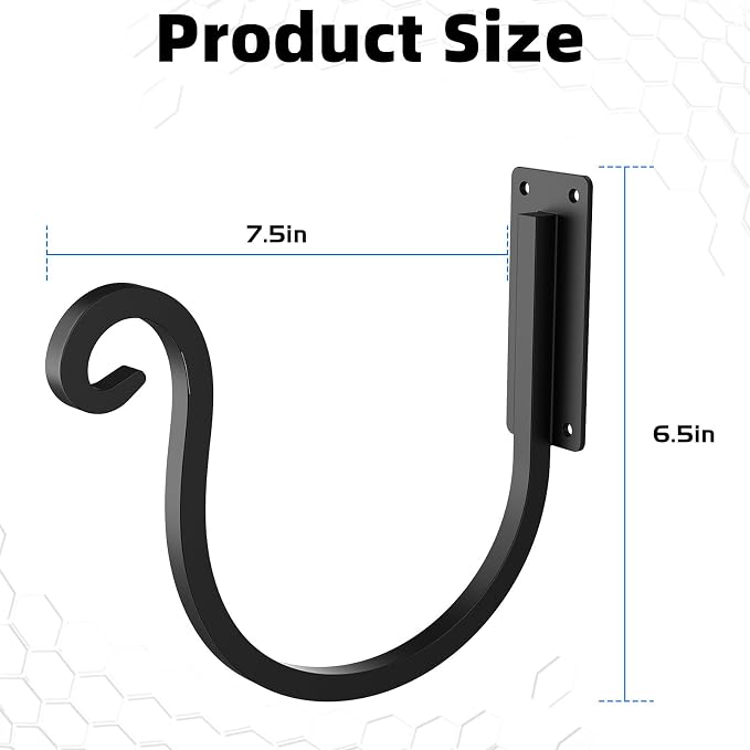 Garden Hose Holder Wall Mount,Heavy-Duty Wall Mount Water Hose Holder for Outside Water Hose Storage,Hose Reel Hooks for Garden(2 Pack)