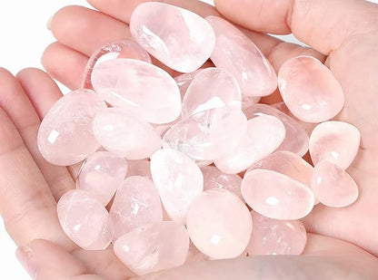 QINJIEJIE Clear Quartz Crystals Bulk (1000+ Carats) Polished Stone 0.6-1" Tumbled Stones Healing Crystal Reiki Decoration 0.45 lb 200G