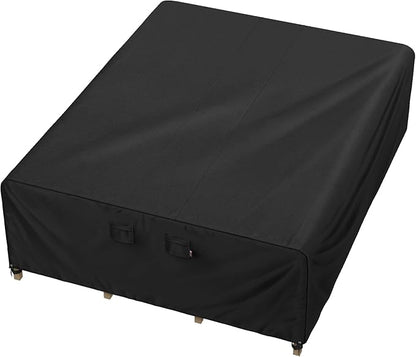 iBirdie Outdoor Patio Furniture Set Covers 180 x 120 inch Waterproof Weatherproof Rectangular Cover, Heavy Duty 600D for Outside Dining Table and Chairs fit 10 x 15 ft