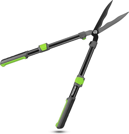 WORKPRO Extendable Hedge Shears, 25"-33" Manual Hedge Clippers, Professional Bush Cutter, Gardening Pruners Scissors, Hedge Trimmers, Shears Gardening Tools for Pruning Borders & Shrubs