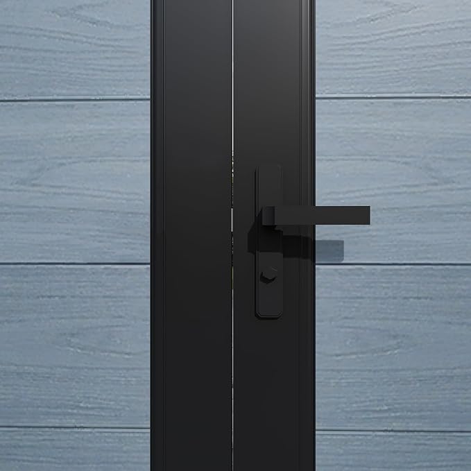 Wood Plastic Privacy Double Fence Gate 6ft(H) x 8ft(W), Metal Frame with Knob Kits, Durable Composite Outdoor Gate,Gray