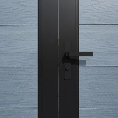 Wood Plastic Privacy Double Fence Gate 6ft(H) x 8ft(W), Metal Frame with Knob Kits, Durable Composite Outdoor Gate,Gray