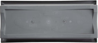 Bloem Veranda 26" Charcoal Deck Box Planter with Optional Knock-Out Drainage Holes
