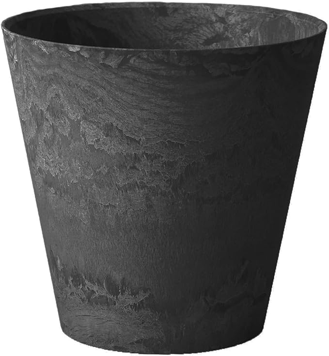 Root & Vessel Napa Round Planter, Black, 10"