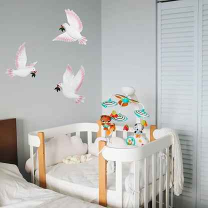 J-Fly Dove Wall Decor Metal Wall Decor Outdoor Indoor Ornament Suitable For Bathroom Living Room Garden Wall Decoration 9 Inch 3 Pack
